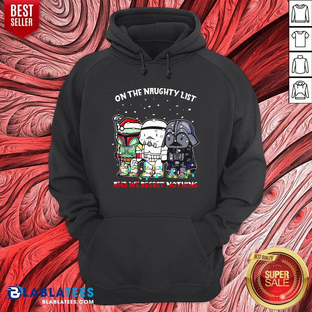 Awesome Star Wars Chibi On The Naughty List And We Regret Nothing Shirt - Image 5