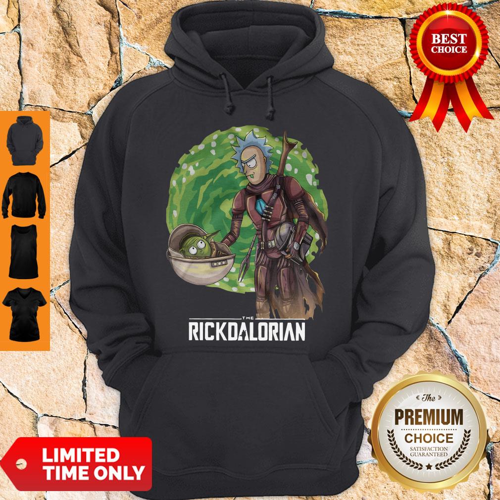 The Rickdalorian Baby Yoda And Rick Morty Shirt - Image 2