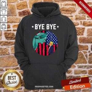 Alternative view of Happy Bye Bye Trump 2020 Trump Democratic Funny Vintage American Flag Shirt