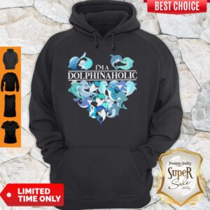 Alternative view of Official I’m A Dolphin Aholic Heart Shirt