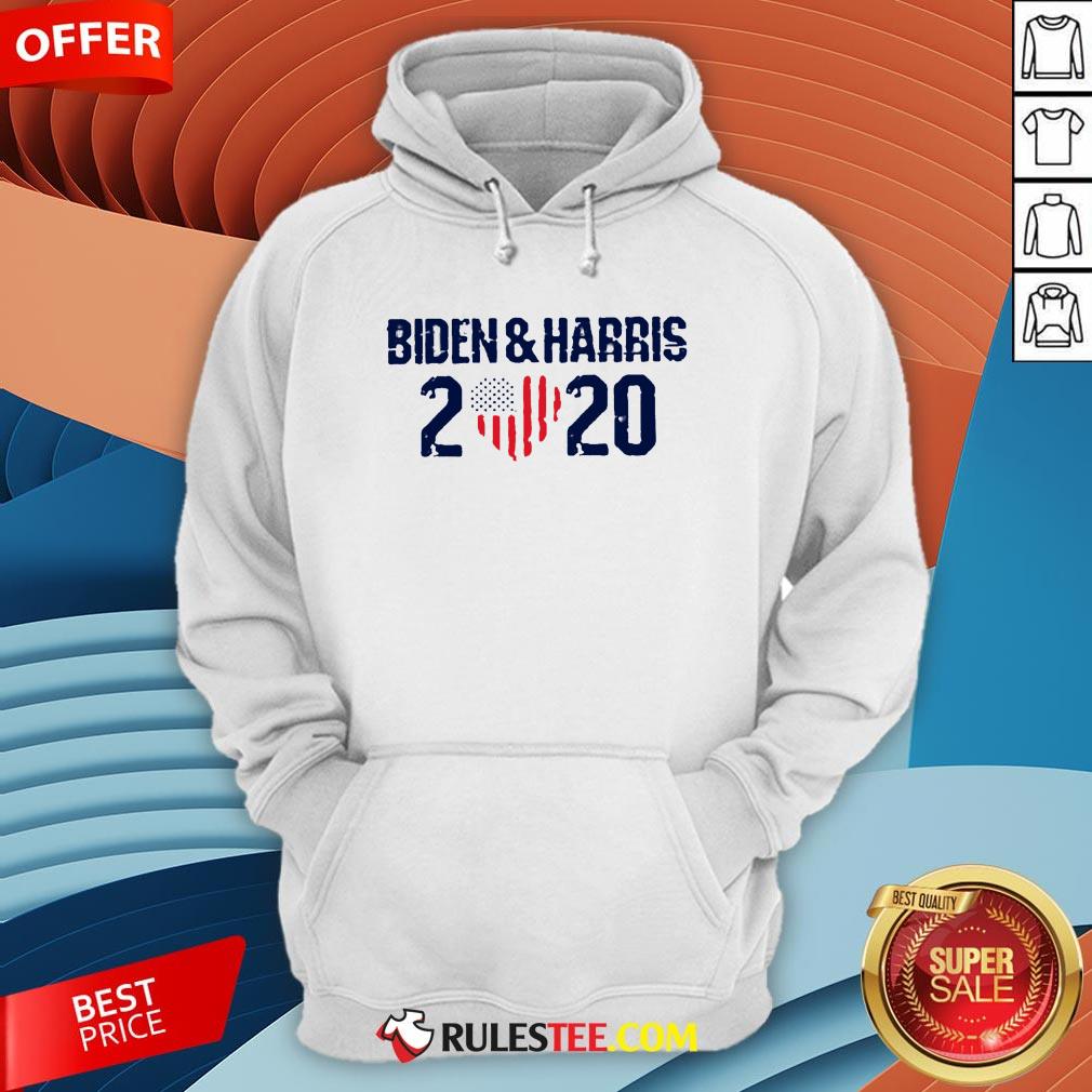 Joe Biden And Harris 2020 Love American Flag Shirt - Image 4