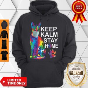 Alternative view of Cat Color Mask Keep Kalm Stay Home Coronavirus Shirt