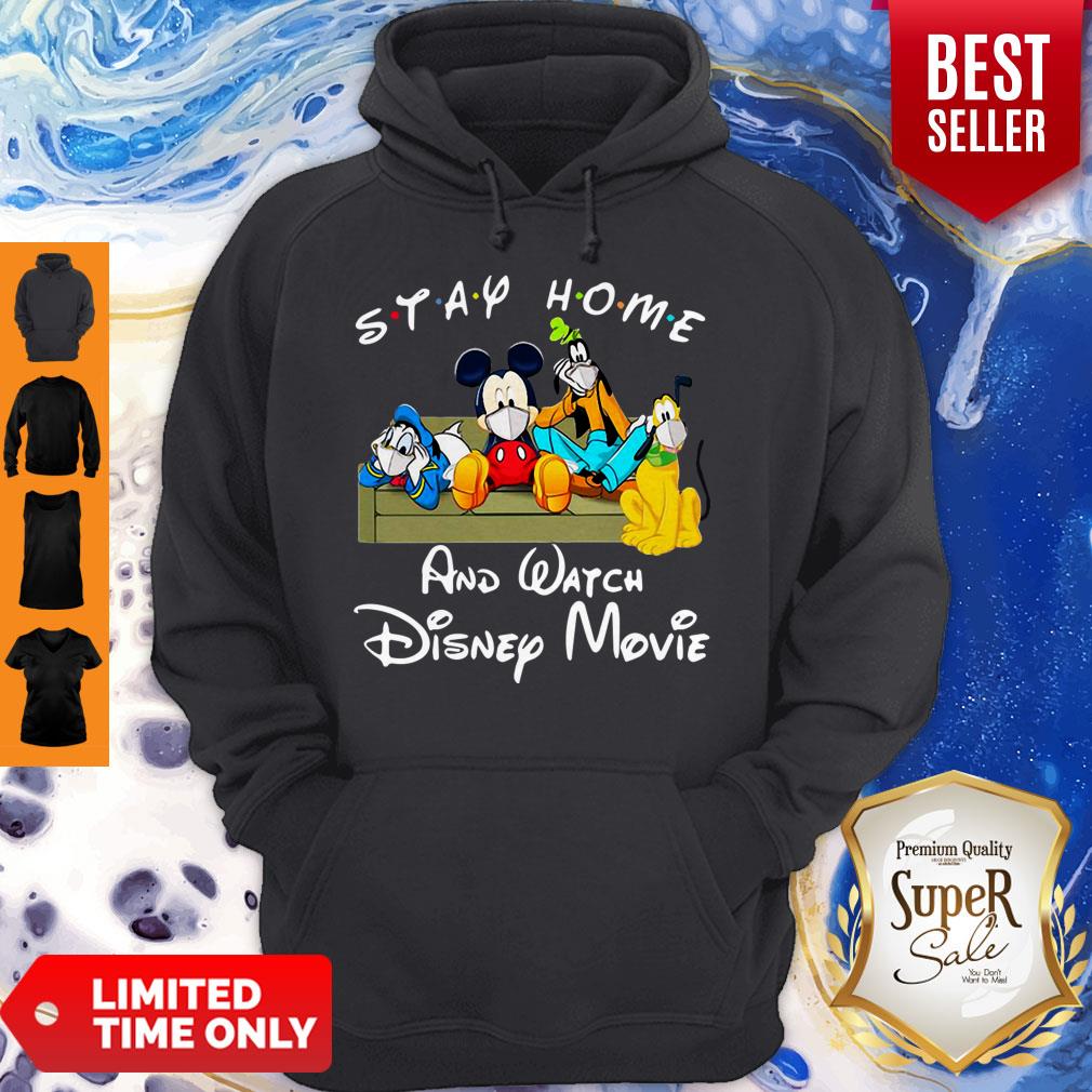 Nice Stay Home And Watch Disney Movies Mask Covid-19 Shirt - Image 3