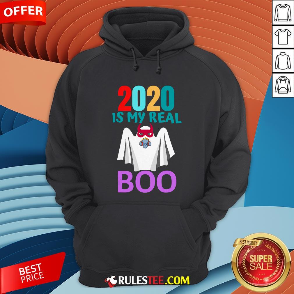 Colorful 2020 Is My Real Boo Ghost Halloween Shirt - Image 3