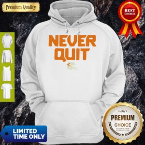 Alternative view of Never Quit Tennessee Volunteers Football Shirt