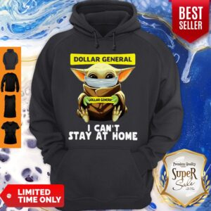 Alternative view of Top Star Wars Baby Yoda Face Mask Hug Dollar General I Can’t Stay At Home Shirt