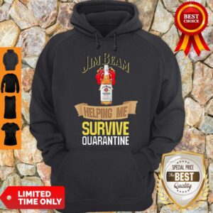 Alternative view of Jim Beam Helping Me Survive Quarantine Shirt