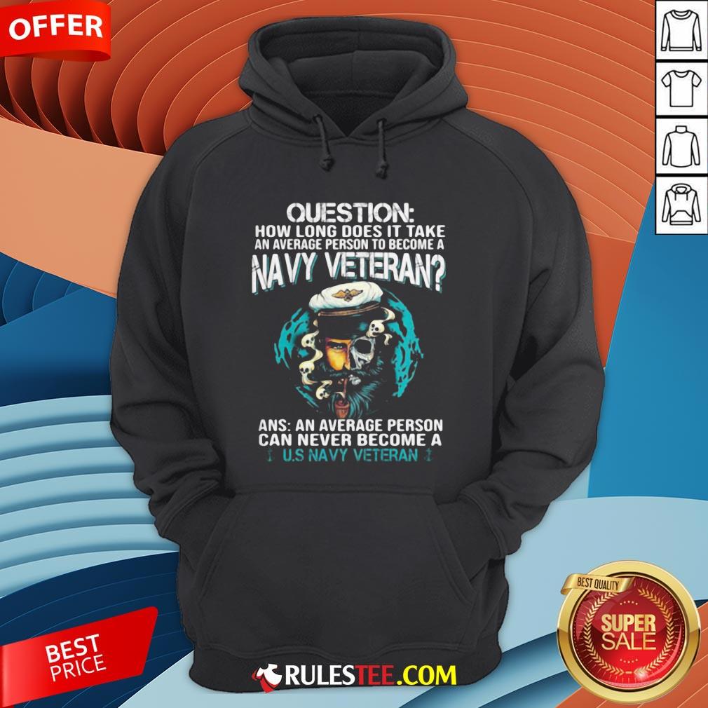 Question How Long Does It Take An Average Person To Become A Navy Veteran Skull Shirt - Image 3