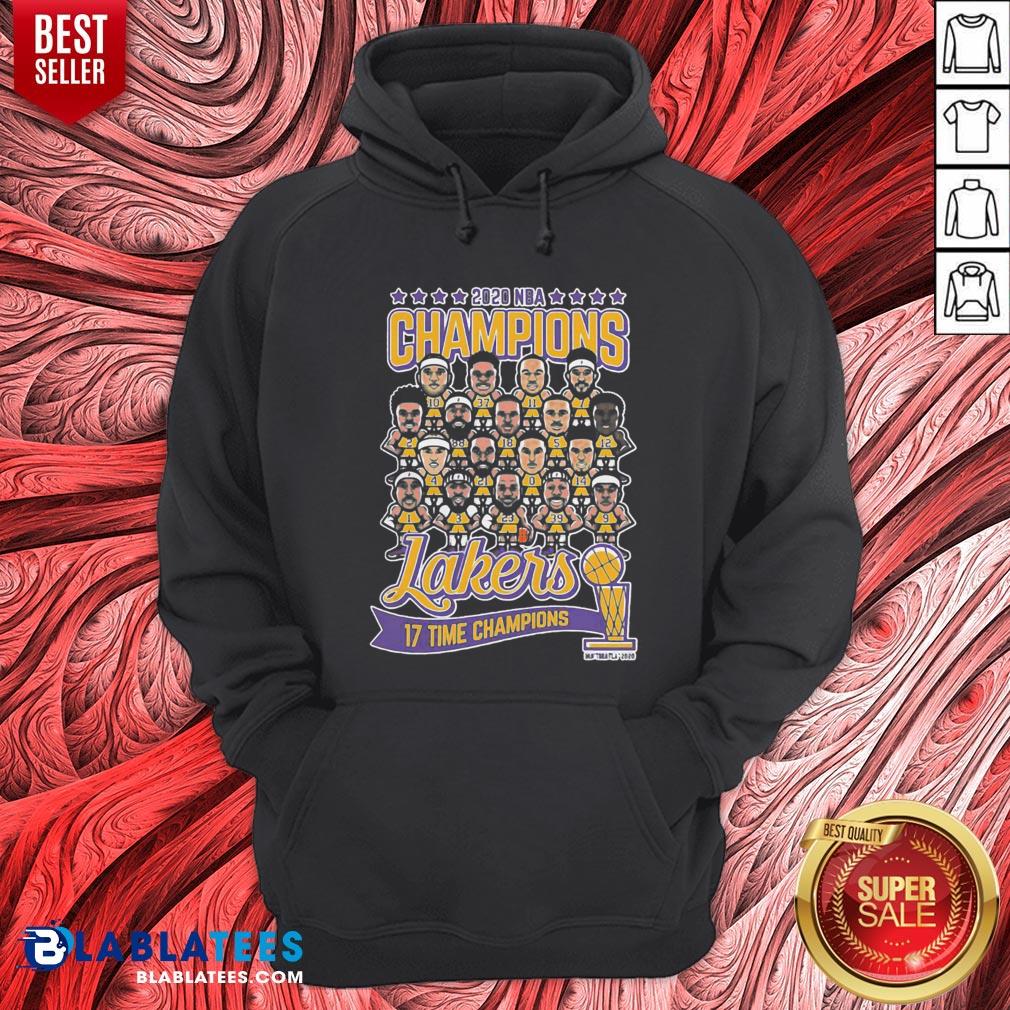 Good 2020 NBA Champions Los Angeles Lakers 17 Time Champions Shirt - Image 5