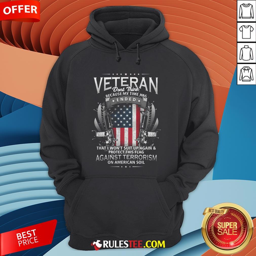 Veteran Ended Against Terrorism On American Soil America Flag Shirt - Image 3