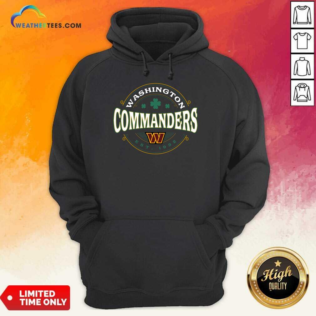 Washington Commanders St. Patrick's Day Lucky Black T-Shirt - Image 5
