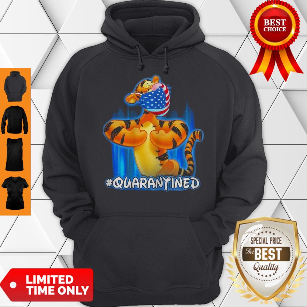 Nice Tiger Quarantined American Flag Mask Disney Shirt - Image 3