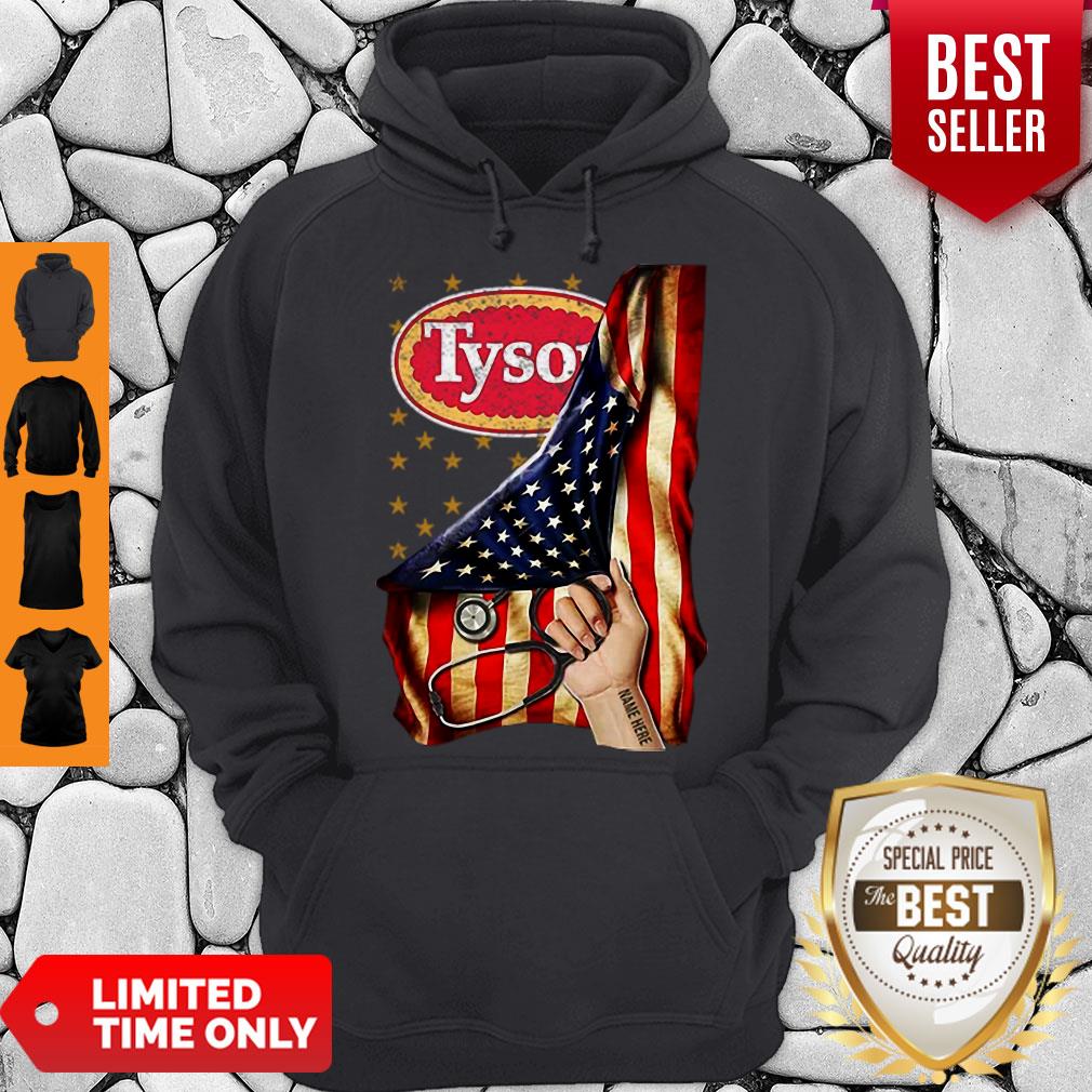 Nice America Flag Tyson Foods Inside Me Shirt - Image 3
