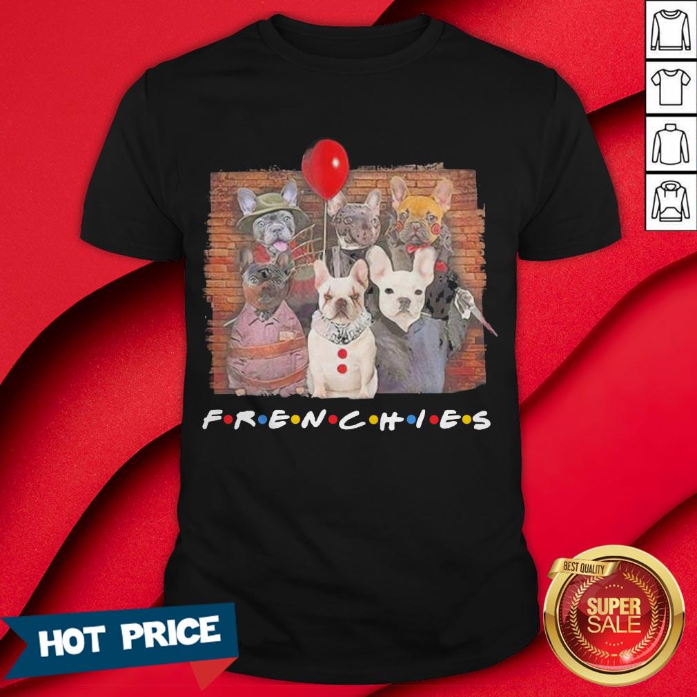 Horror Character Dog Frenchies Friends Halloween Shirt
