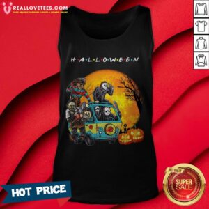 Alternative view of Horror Character In The Car Friends Happy Pumpkin Halloween Shirt