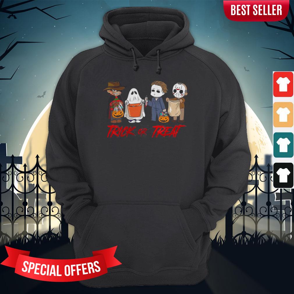 Horror Character Trick Or Treat Halloween Shirt - Image 5