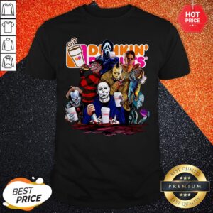 Horror Characters Dunkin Donuts Halloween Shirt