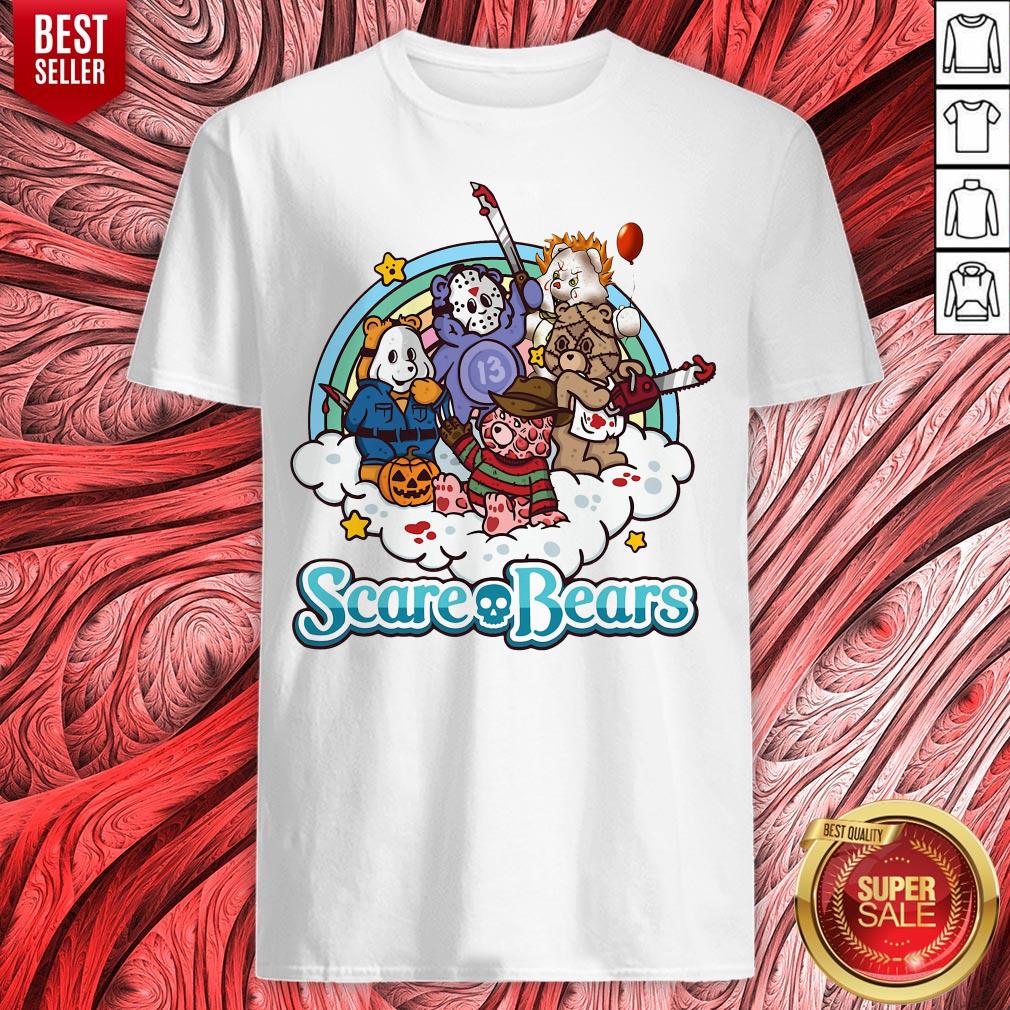 Horror Movie Characters Scare Bears Halloween Shirt