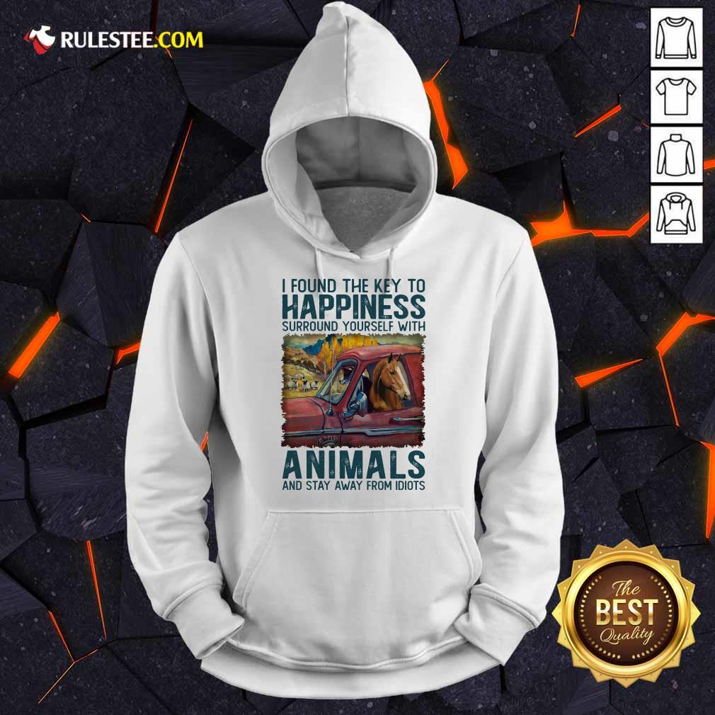 Horse I Found The Key To Happiness Animals Shirt - Image 4
