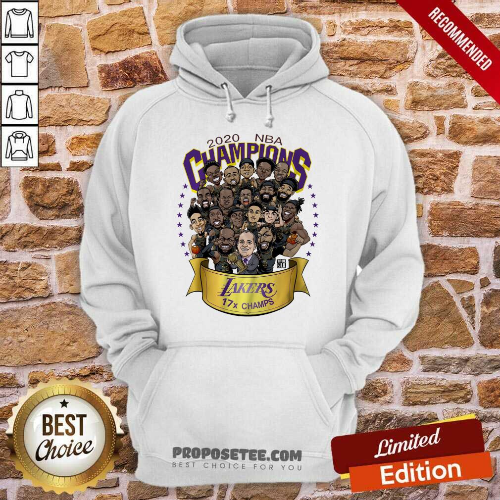 Hot 2020 Nba Champions Los Angeles Lakers 17 Champs Cartoon Shirt - Image 2