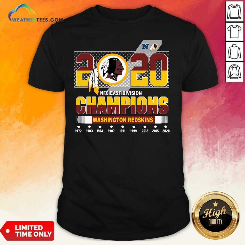 Hot 2020 NFC East Division Champions Washington Redskins Shirt