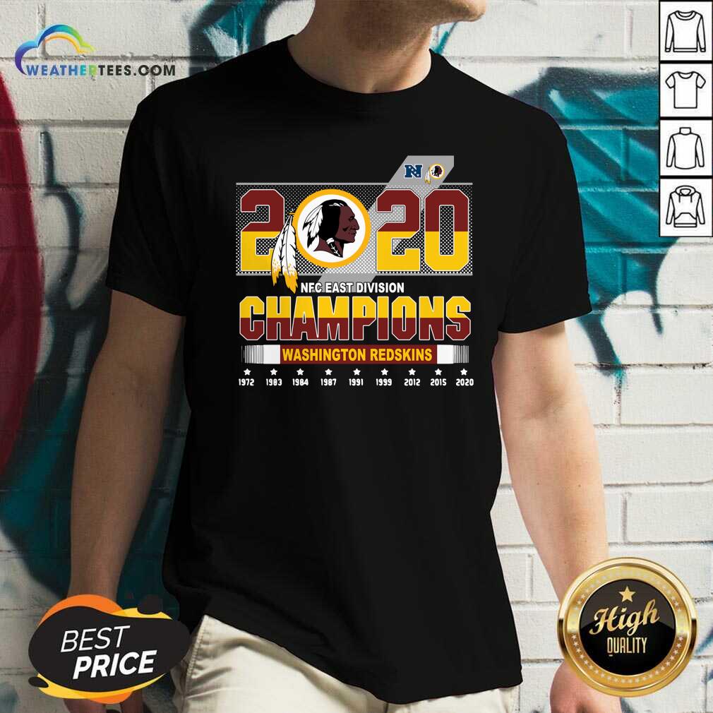 Hot 2020 NFC East Division Champions Washington Redskins Shirt - Image 2