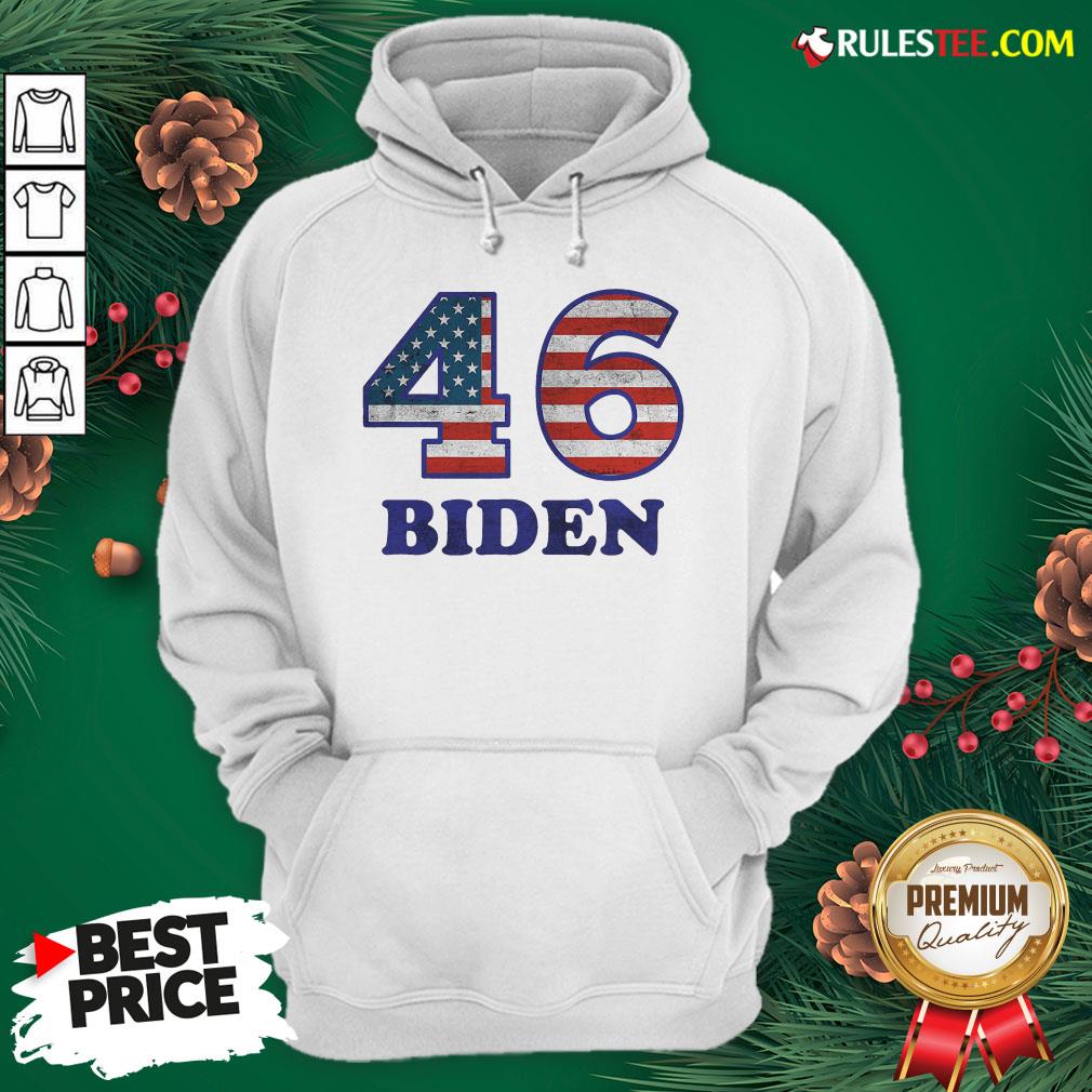 Hot 46 Joe Biden 2020 Us President Election Pro Biden Democrat Flag Shirt - Image 3