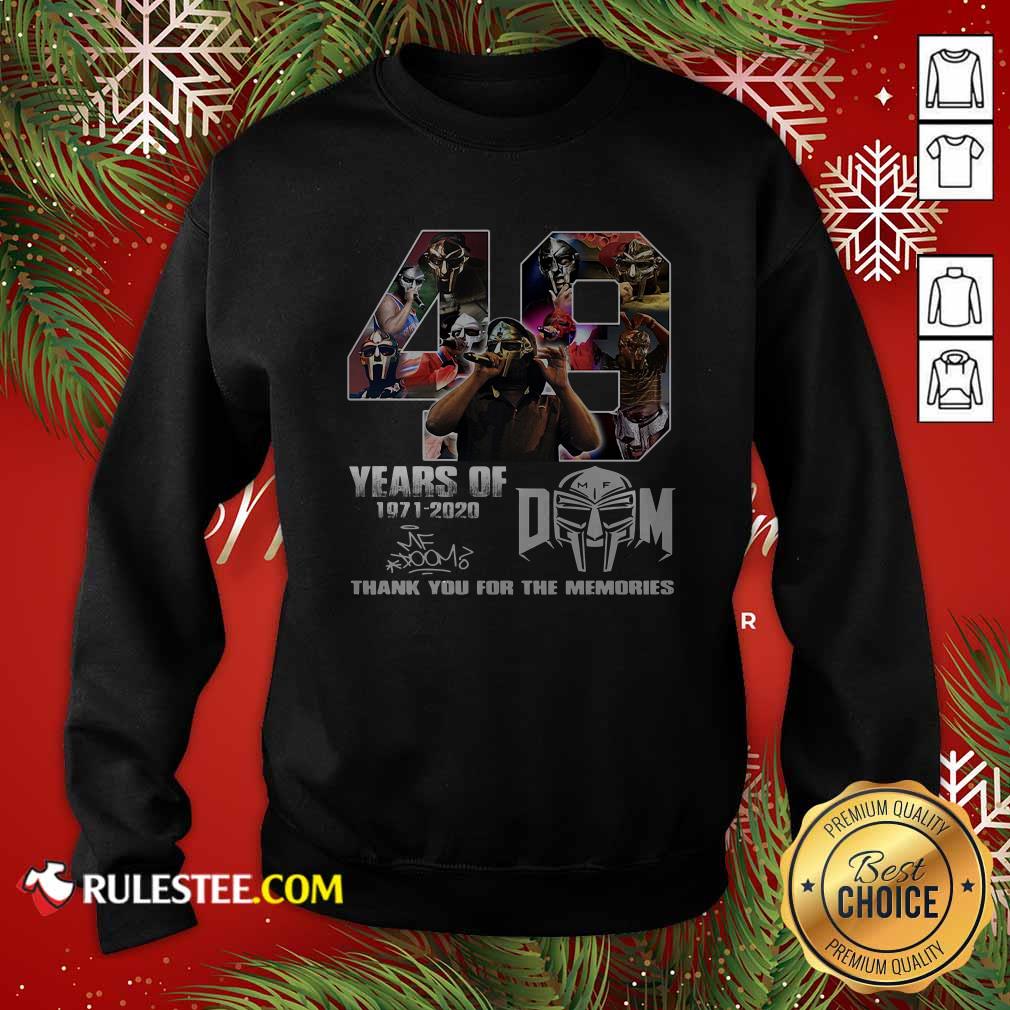 Hot 49 Years Of Dom 1971 2020 Thank You For The Memories Signatures Shirt - Image 5