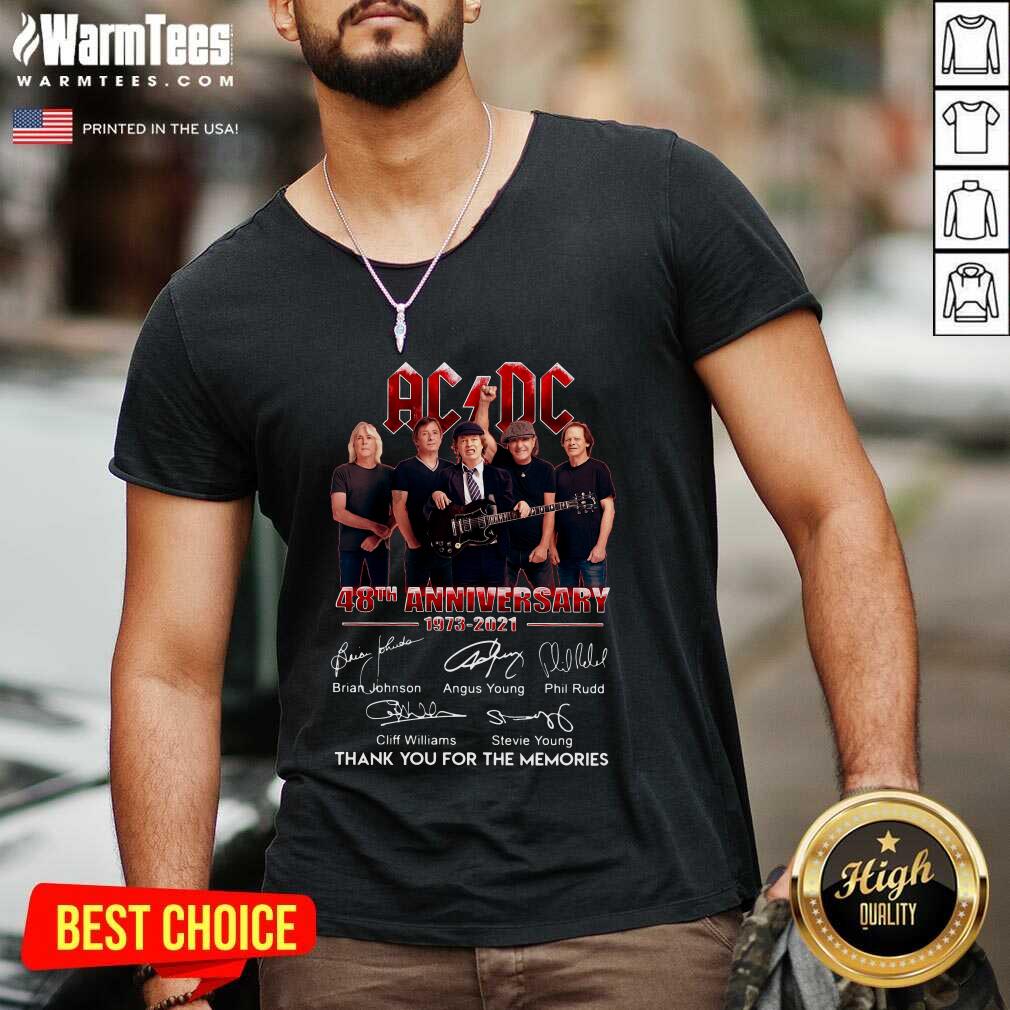 Hot Ad Dc 48th Anniversary 1973 2021 Signatures Thanks Shirt - Image 5