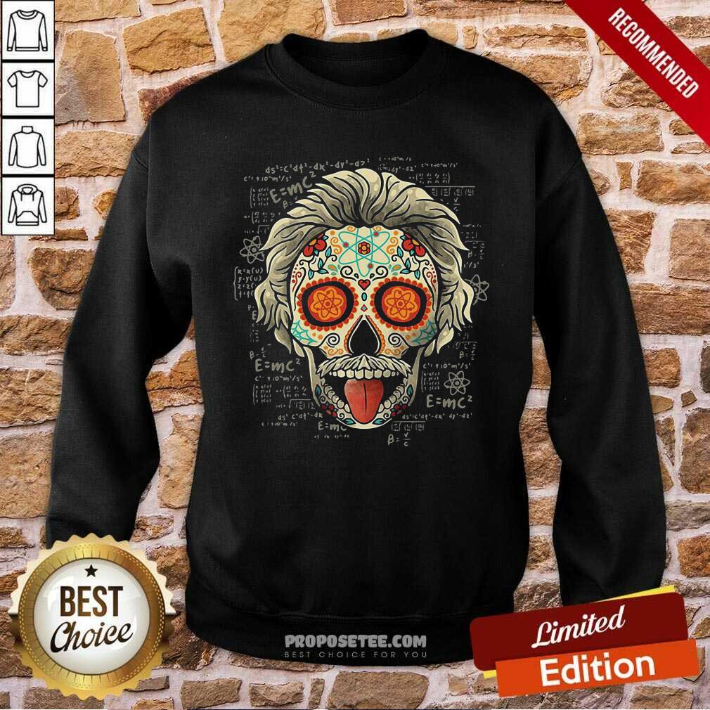 Hot Albert Einstein Skull Shirt - Image 5