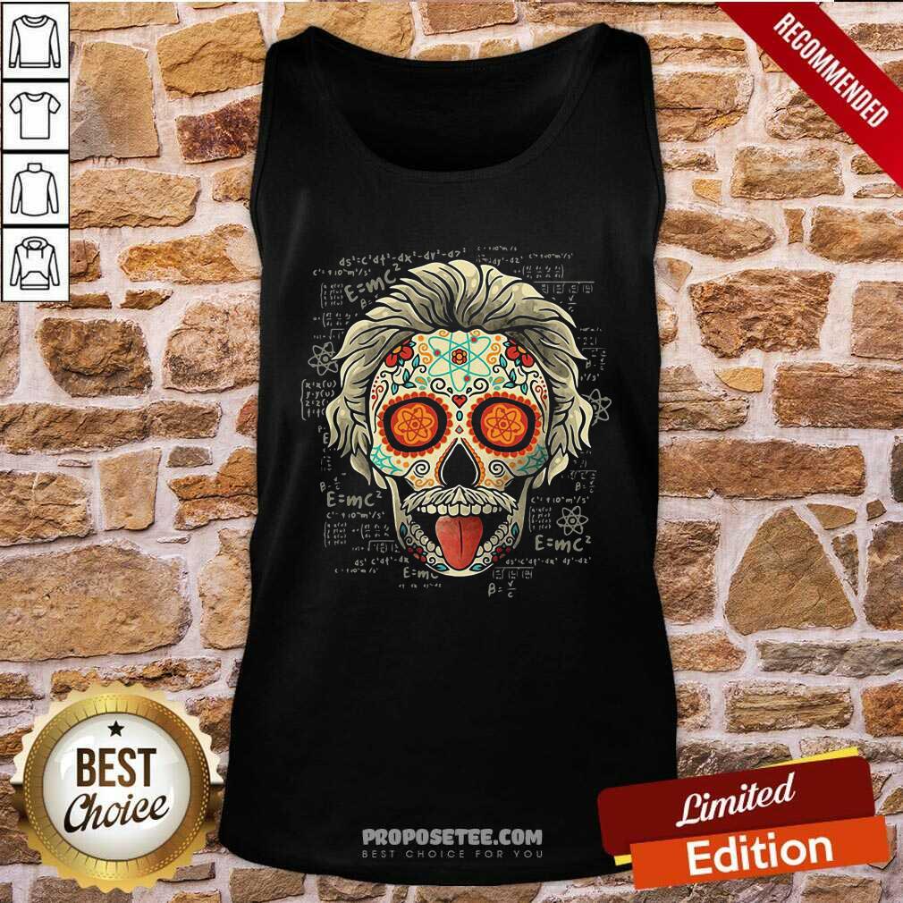 Hot Albert Einstein Skull Shirt - Image 4