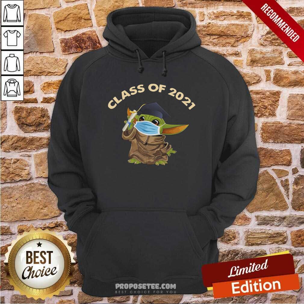 Hot Baby Yoda Face Mask Class Of Shirt - Image 2