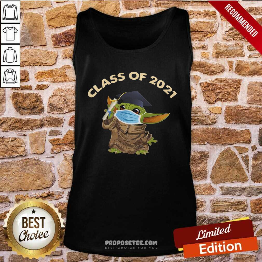 Hot Baby Yoda Face Mask Class Of Shirt - Image 4