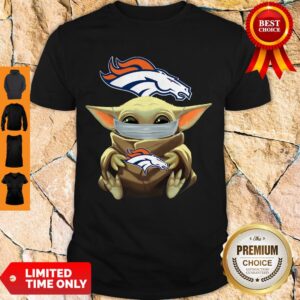 Hot Baby Yoda Face Mask Denver Broncos Tee Shirt