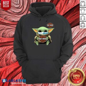 Alternative view of Hot Baby Yoda Mask Motor Harley Cycles Coronavirus Shirt