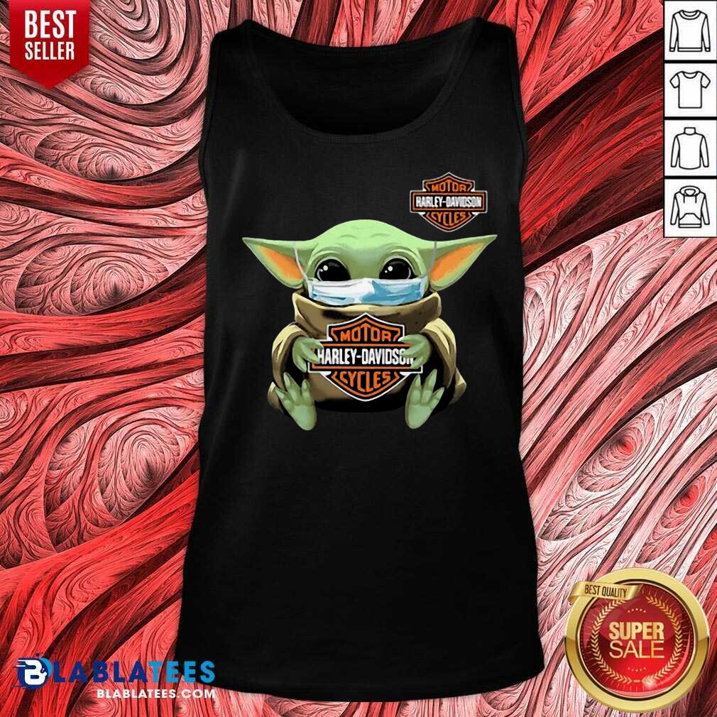 Hot Baby Yoda Mask Motor Harley Cycles Coronavirus Shirt - Image 4