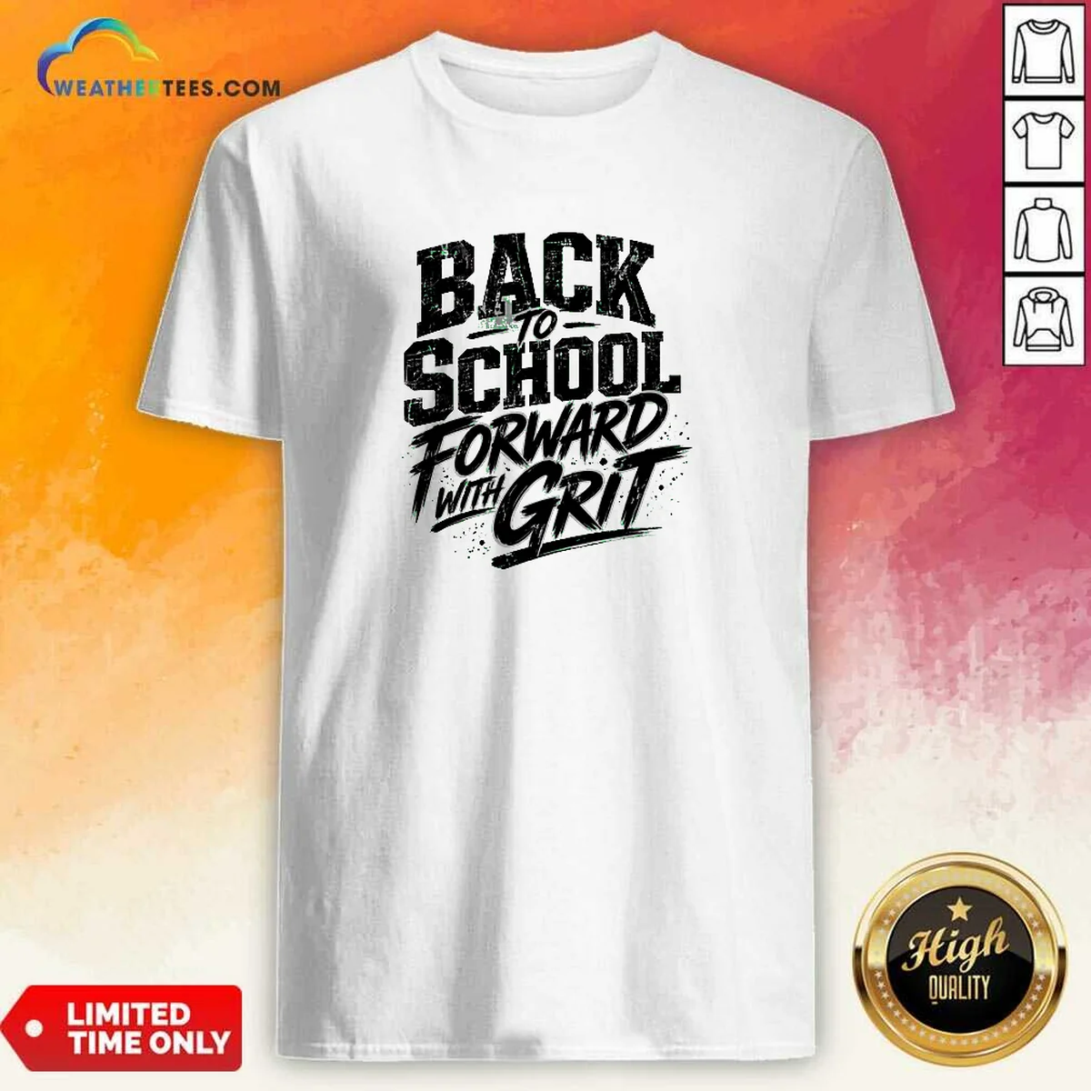 Hot Back To School Grit Streetwear For Students And Teache Shirt