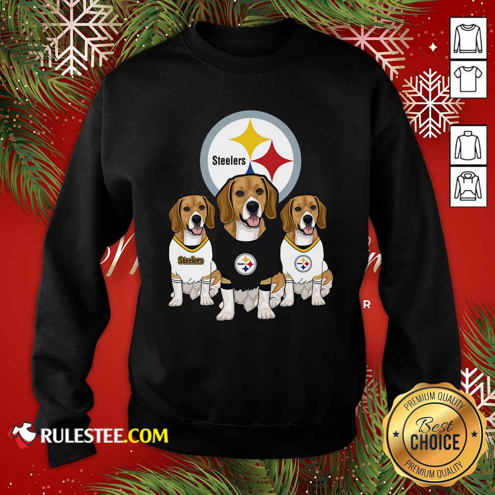 Hot Beagle Pittsburgh Steelers Logo Shirt - Image 5