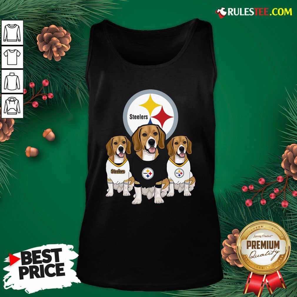Hot Beagle Pittsburgh Steelers Logo Shirt - Image 4