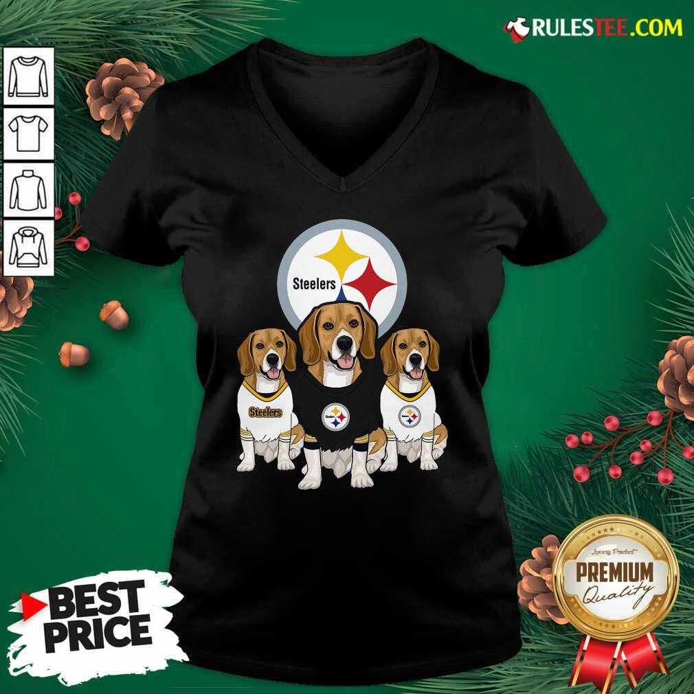 Hot Beagle Pittsburgh Steelers Logo Shirt - Image 3