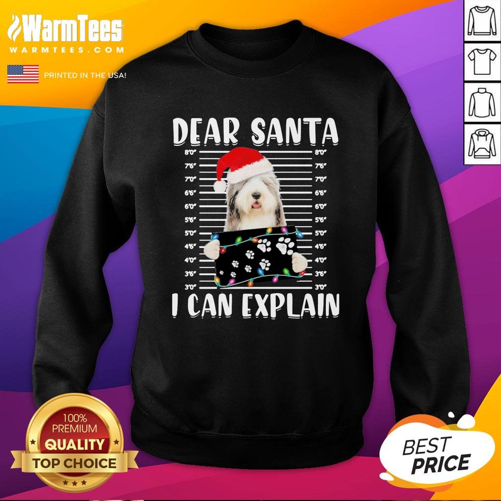 Hot Bearded Collie Dear Santa I Can Explain Christmas Sweater Shirt - Image 4
