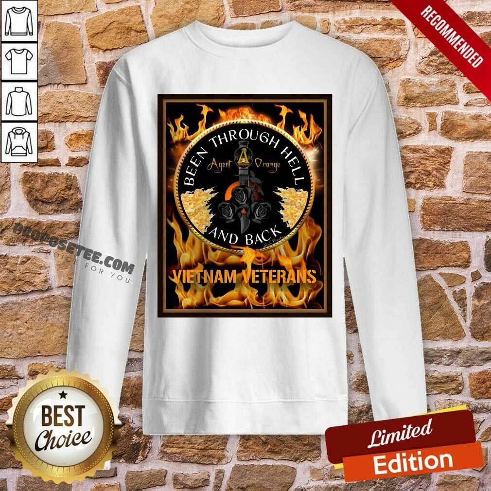 Hot Been Through Hell Agent Orange And Back Vietnam Veterans Shirt - Image 5