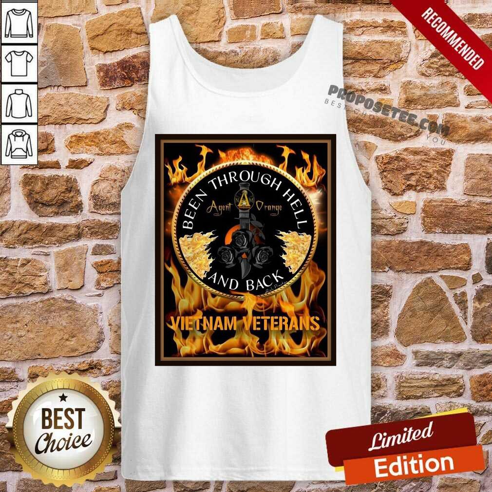 Hot Been Through Hell Agent Orange And Back Vietnam Veterans Shirt - Image 4