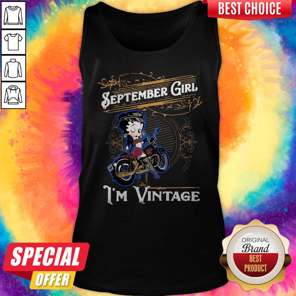 Hot Betty Boop September Girl I’m Vintage Shirt - Image 3