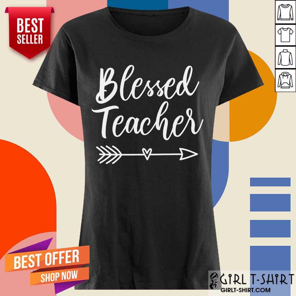 Hot Blessed Teacher Shirt - Image 2