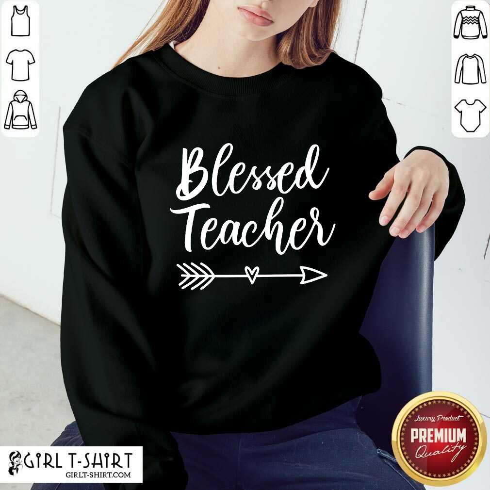Hot Blessed Teacher Shirt - Image 4