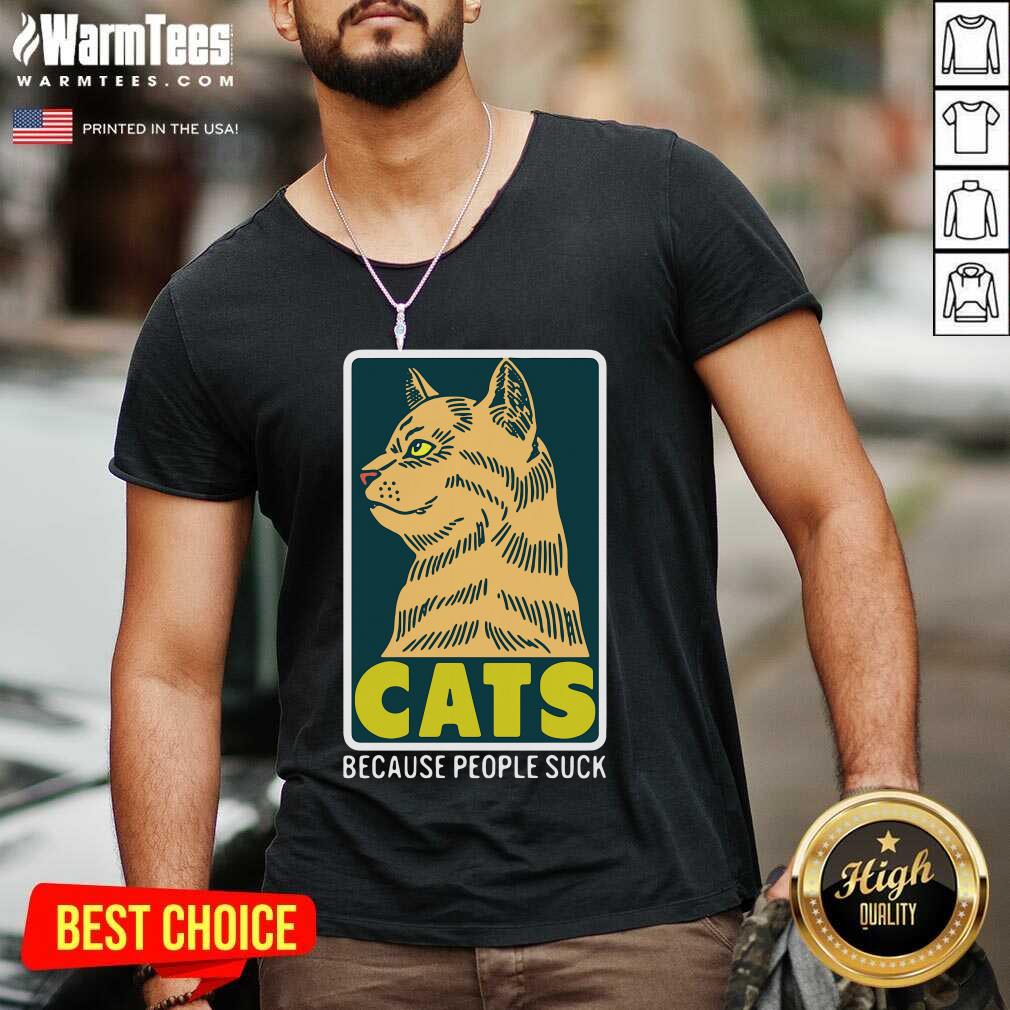 Hot Cats Because People Suck Shirt - Image 5