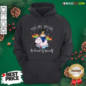 Alternative view of Hot Chubby Girls Riding Unicorn You Are Special Be Proud Of Yourself Shirt
