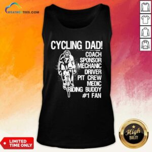 Alternative view of Hot Cycling Dad Coach Sponsor Mechanic Driver Pit Crew Medic Riding Buddy Shirt