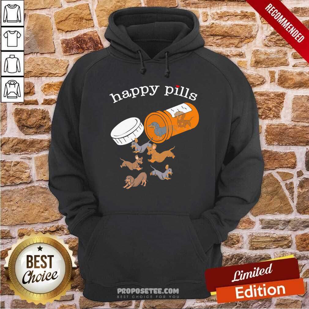 Hot Dachshund Happy Pills Shirt - Image 2